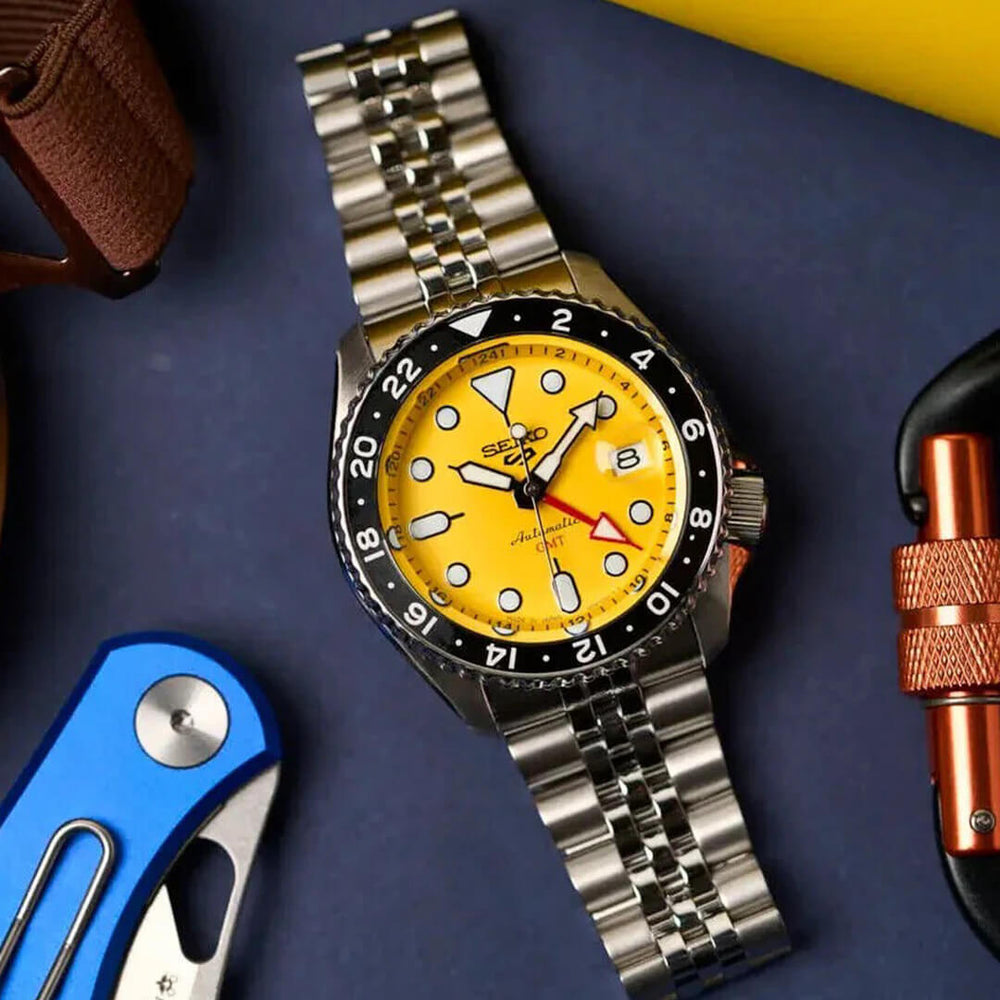 Reloj Seiko 5 Sports SSK017 Hombre Automático Amarillo