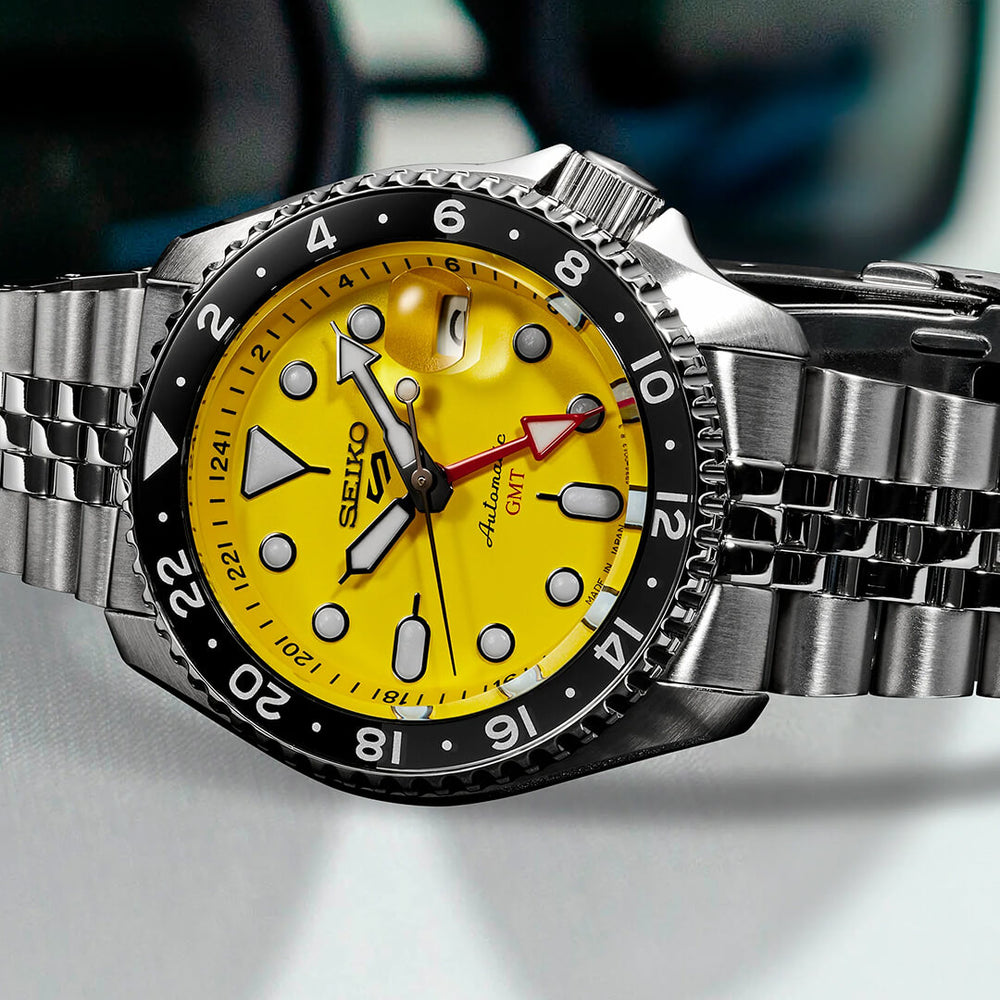 Reloj Seiko 5 Sports SSK017 Hombre Automático Amarillo