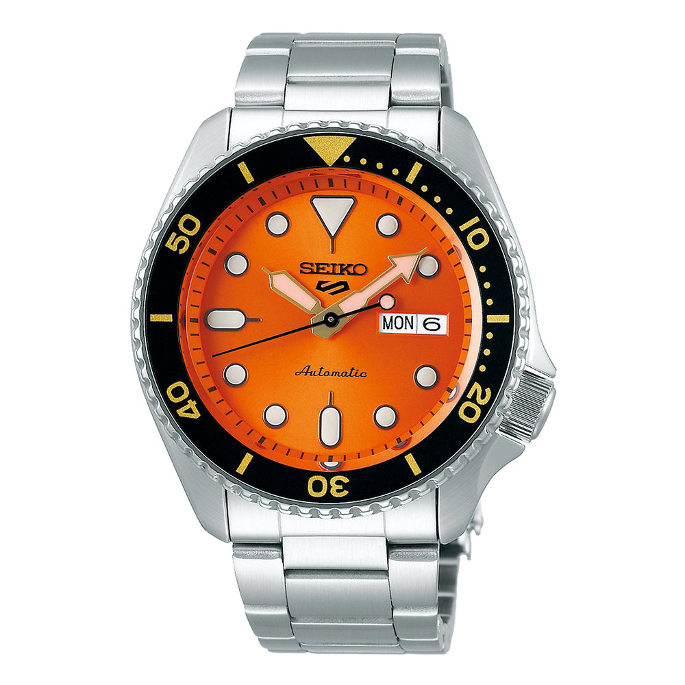 Reloj Seiko 5 Sports SRPD59 Hombre Automático Naranja