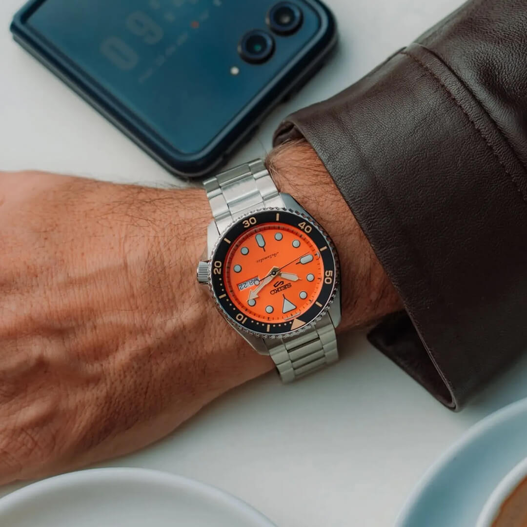 Reloj Seiko 5 Sports SRPD59 Hombre Automático Naranja | SEI-18