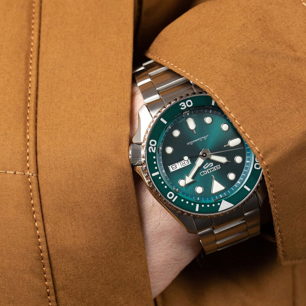 Reloj Seiko 5 Sports SRPD61 Hombre Automático Azul Verdoso