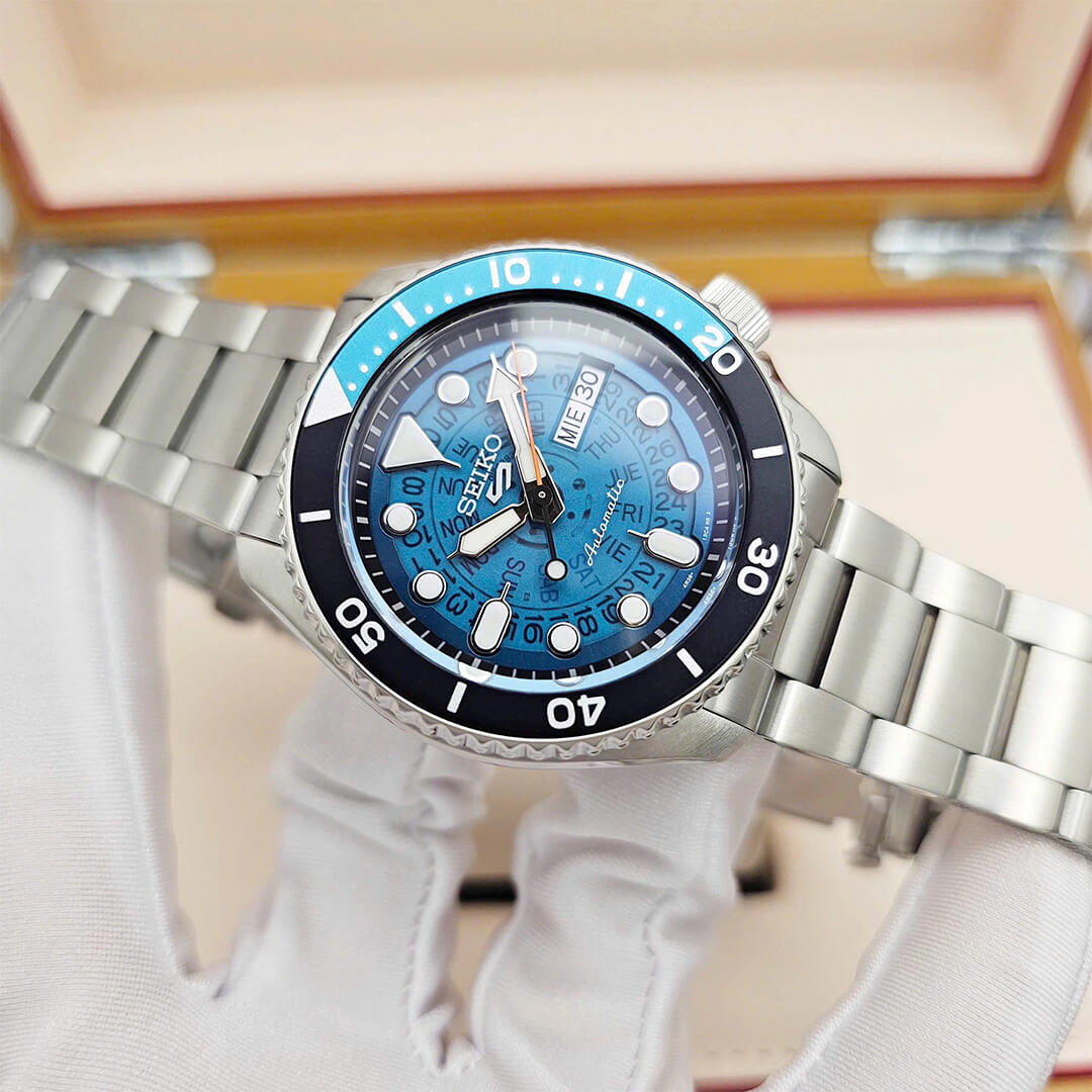 Reloj Seiko 5 Sports SRPJ45 Hombre Automático Verde Jade