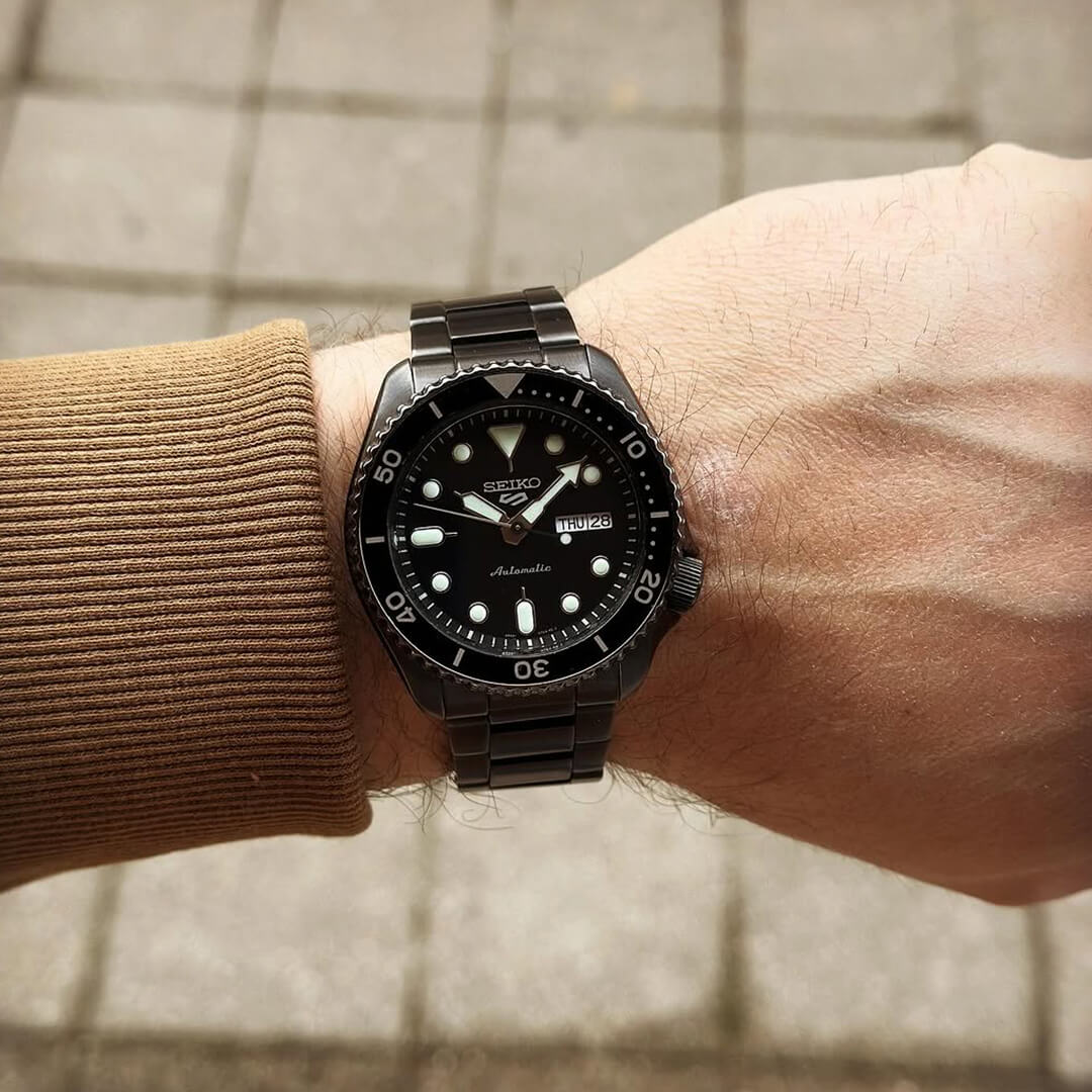 Reloj Seiko 5 Sports SRPD65 Hombre Automático Negro