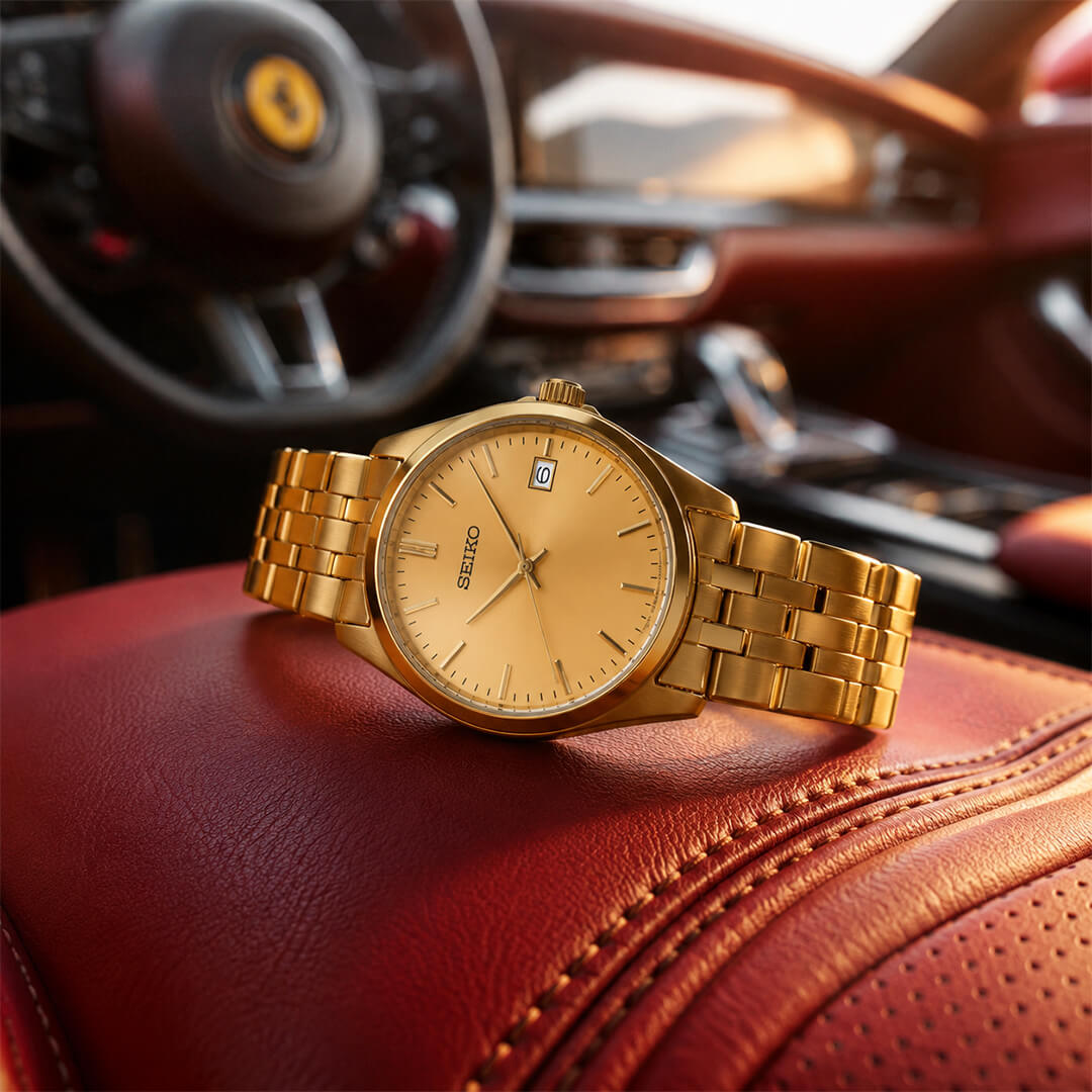 Reloj Seiko Essentials SUR442 Hombre Acero Dorado