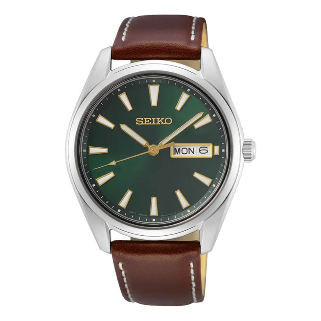Reloj Seiko Essentials SUR449 Hombre Acero Marrón