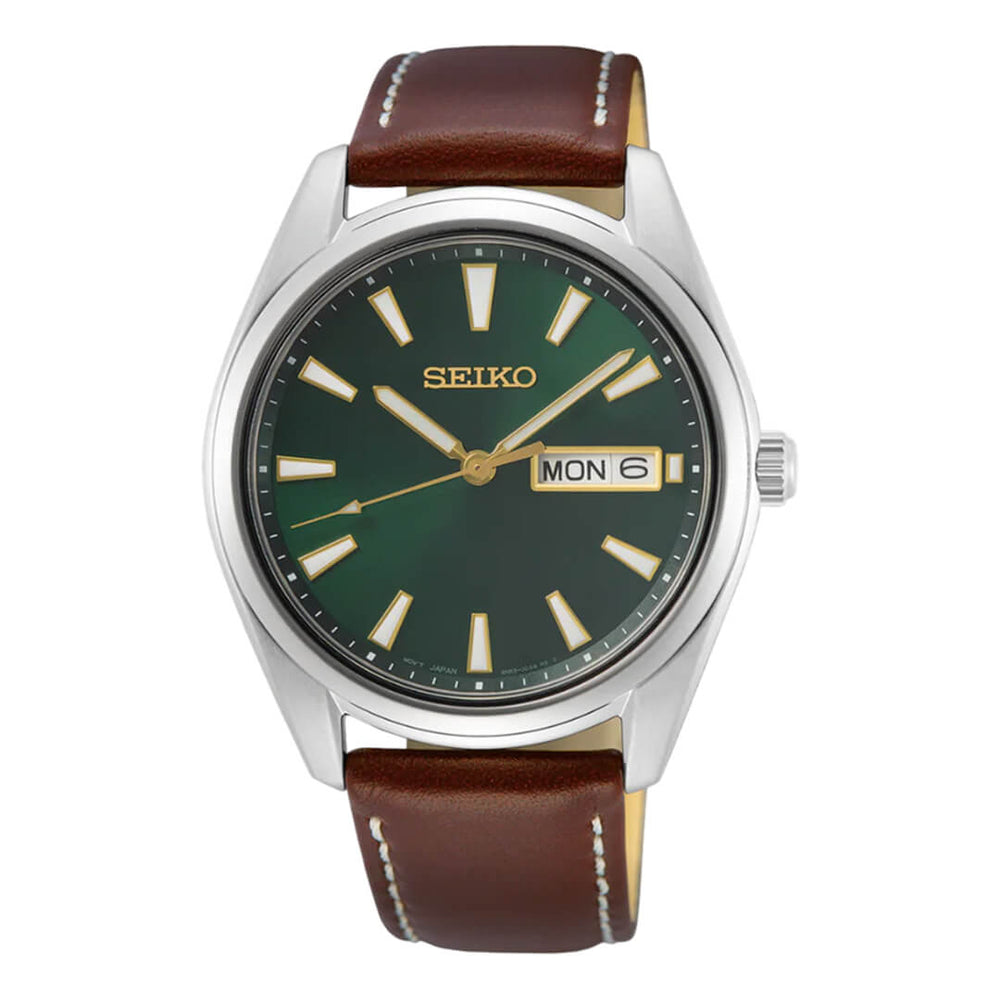 Reloj Seiko Essentials SUR449 Hombre Acero Marrón