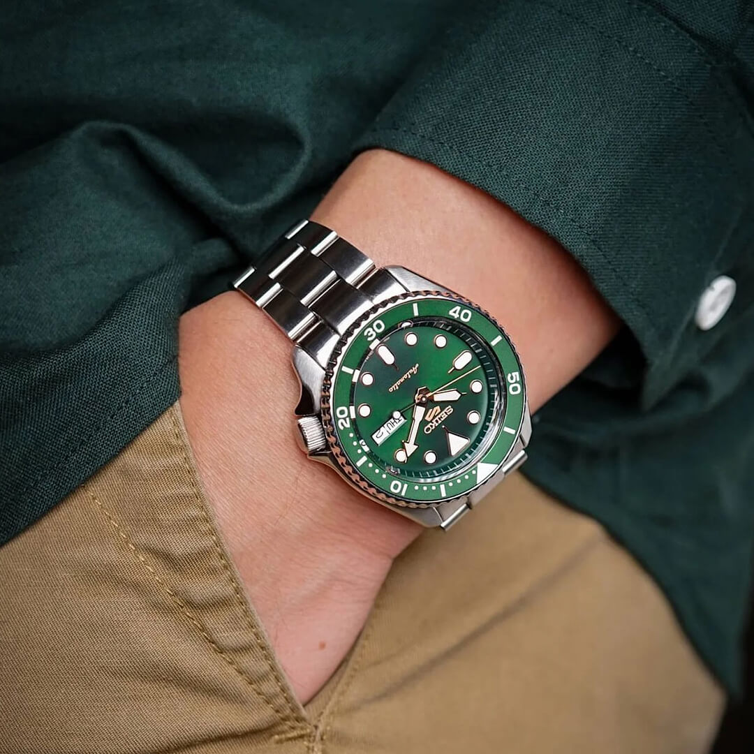 Reloj Seiko 5 Sports SRPD63 Hombre Automático Verde