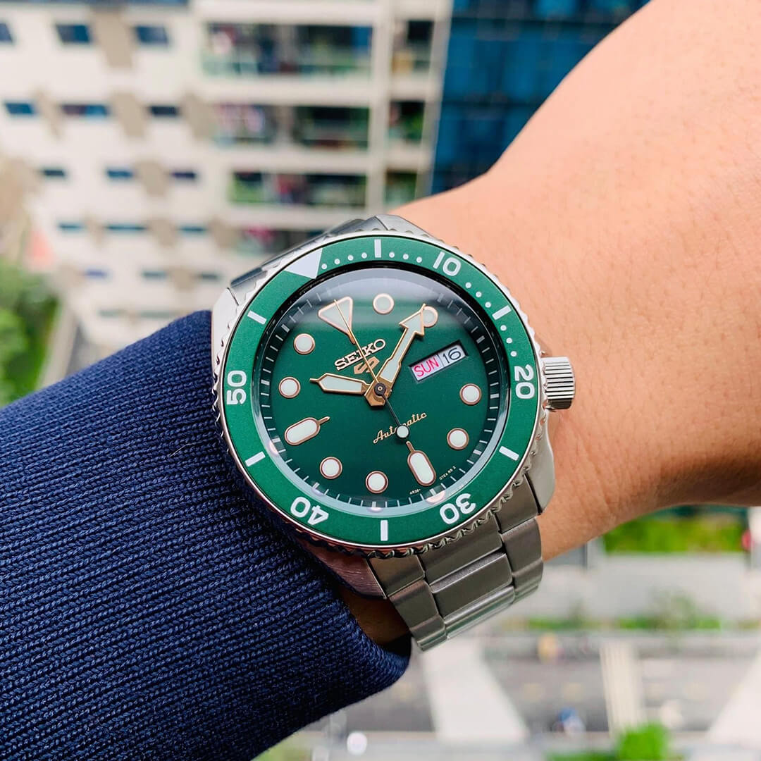 Reloj Seiko 5 Sports SRPD63 Hombre Automático Verde