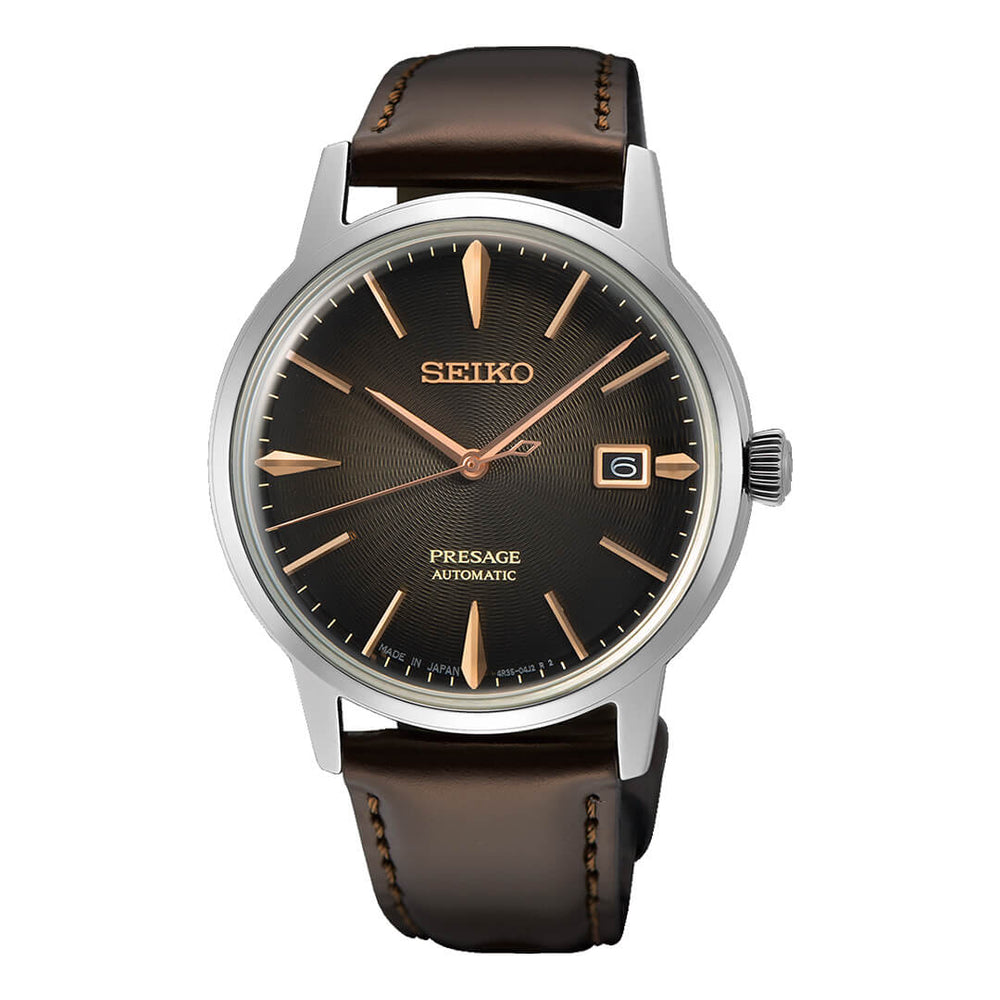 Reloj Seiko Presage SRPJ17 Hombre Automático Marrón