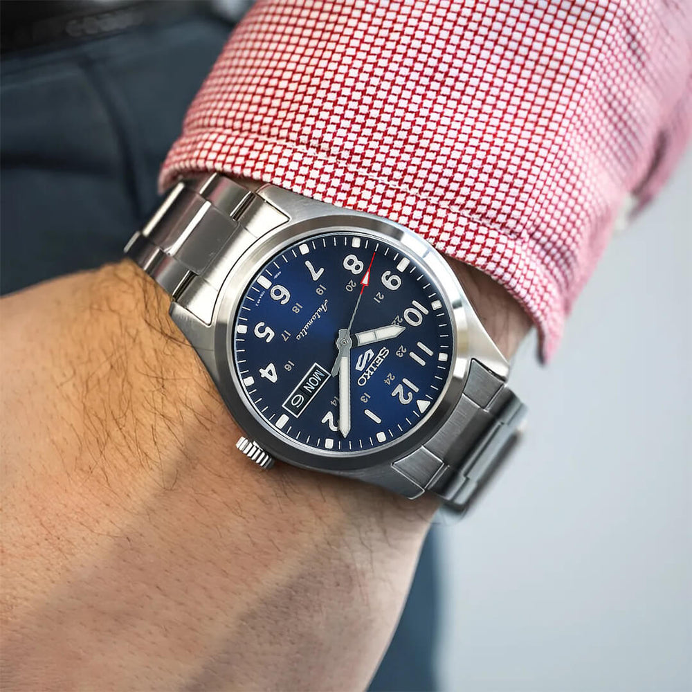 Reloj Seiko 5 Sports SRPG29 Hombre Automático Plateado