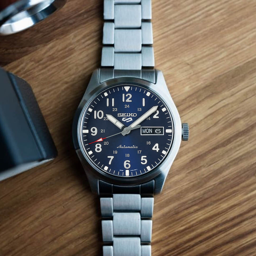 Reloj Seiko 5 Sports SRPG29 Hombre Automático Plateado