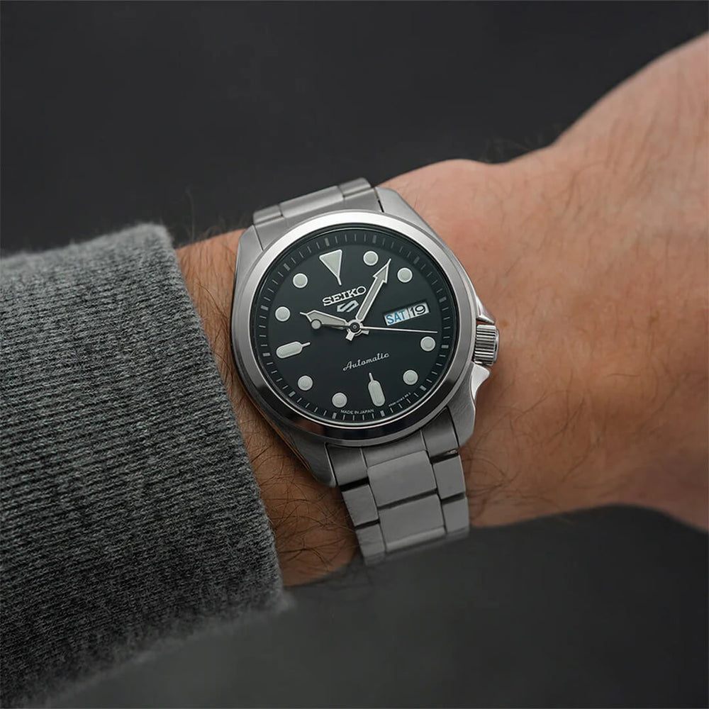 Reloj Seiko 5 Sports SRPE55 Hombre Automático Plateado