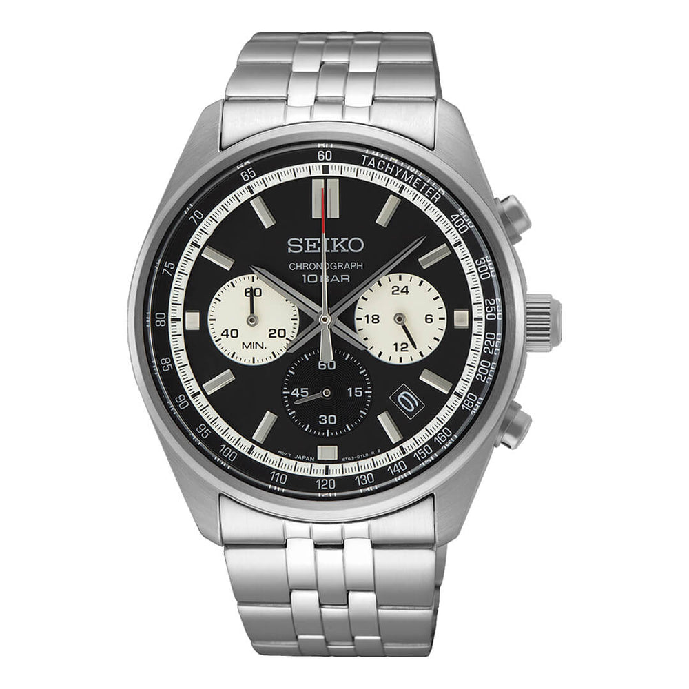 Reloj Seiko Essentials SSB429 Hombre Acero Negro