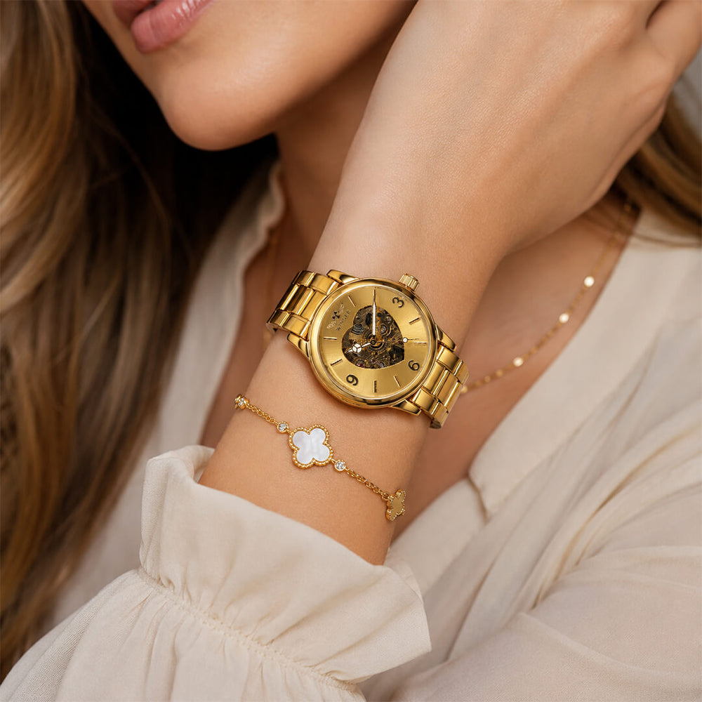 Reloj Winner WIN-M-1 Mujer Automático Dorado
