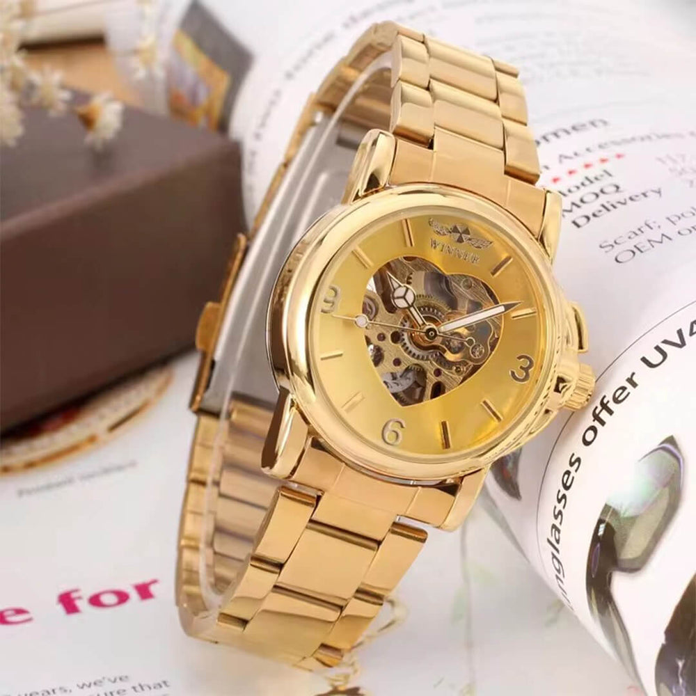 Reloj Winner WIN-M-1 Mujer Automático Dorado