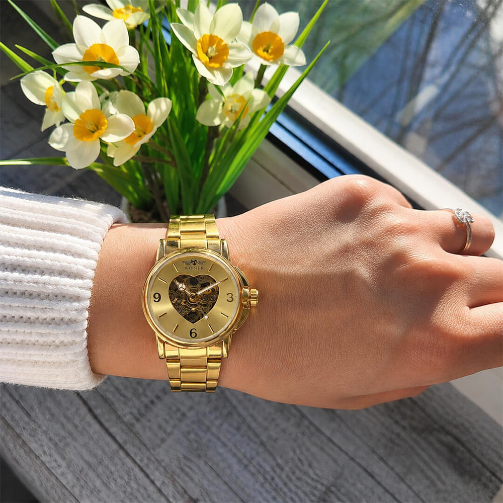 Reloj Winner WIN-M-1 Mujer Automático Dorado