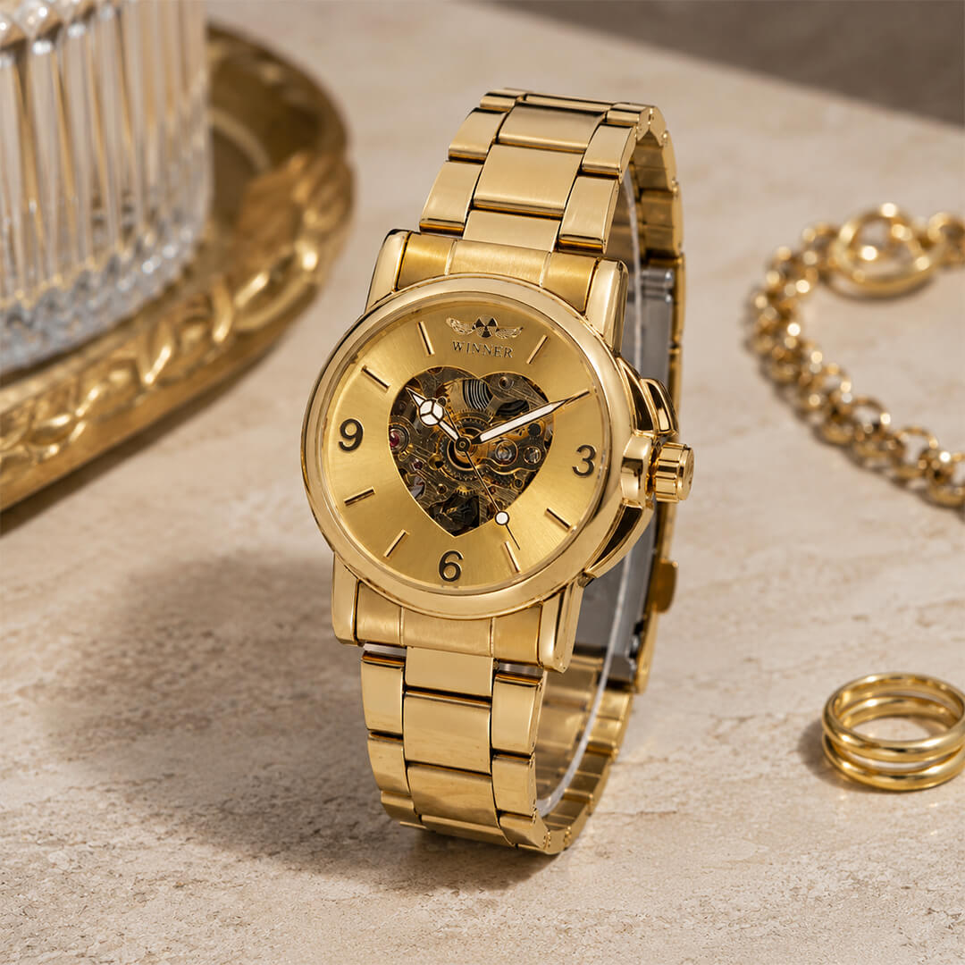 Reloj Winner WIN-M-1 Mujer Automático Dorado