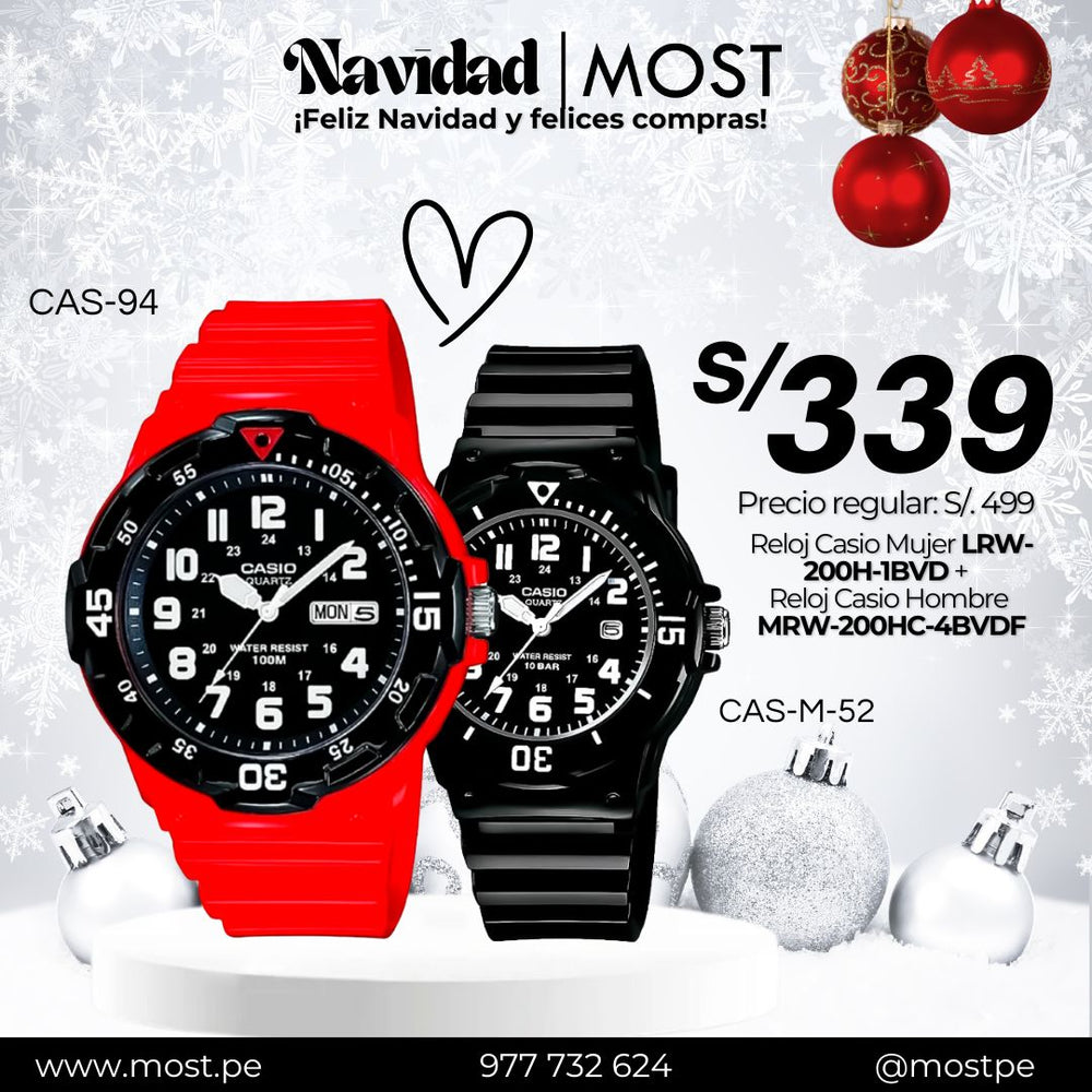 Relojes para Pareja: Casio MRW-200HC-4BVDF y LRW-200H-1BVDF