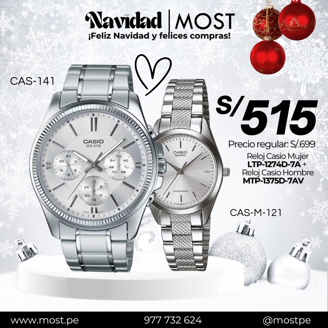 Relojes para Pareja: Casio MTP-1375D-7AV y LTP-1274D-7A