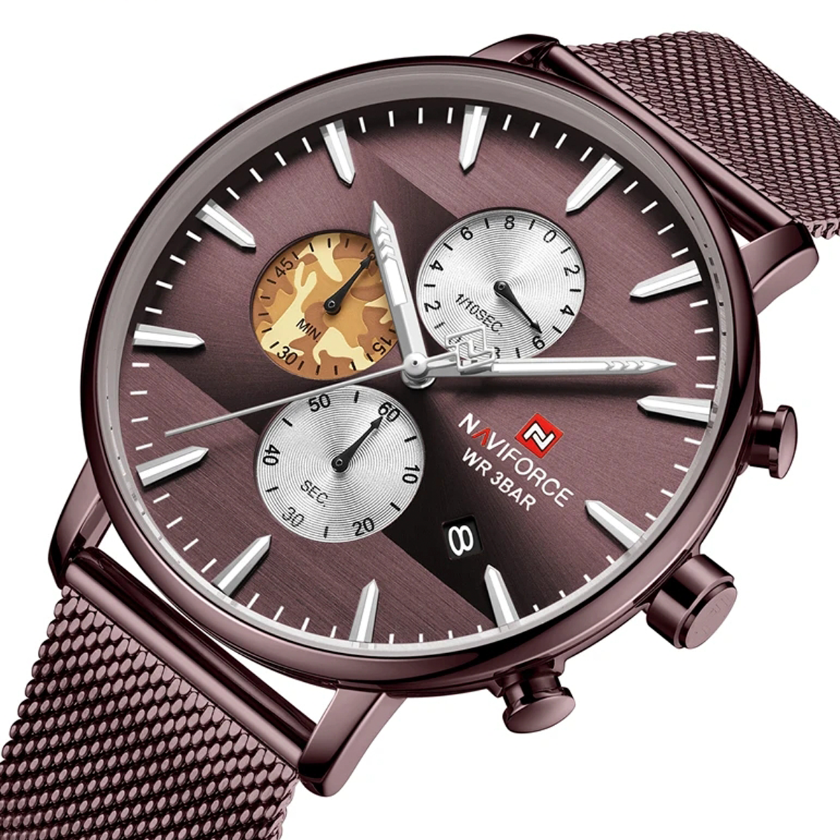 RELOJ NAVIFORCE ACERO MARRÓN NAV-115