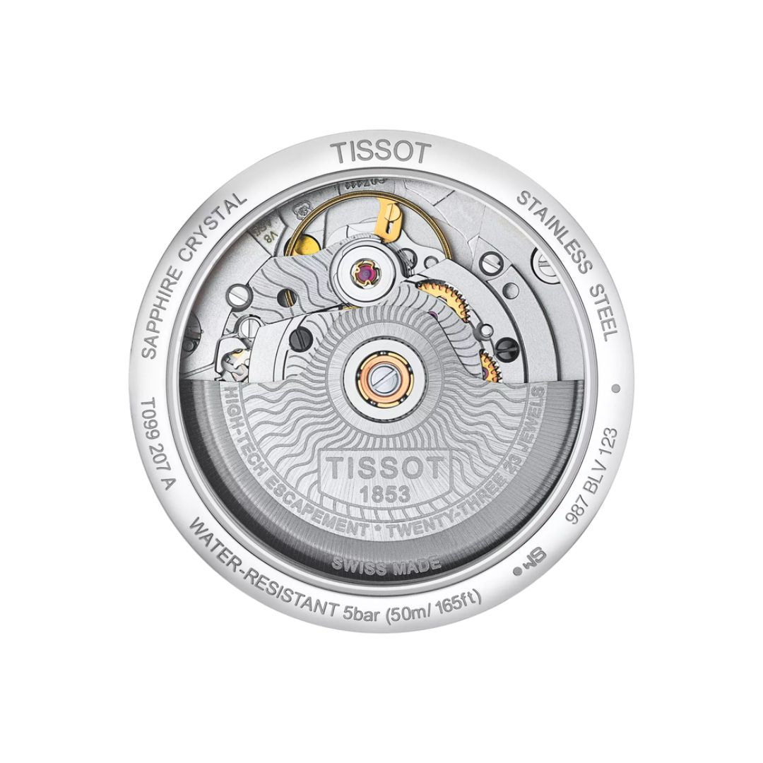 Tissot T0992071104800 para mujer: fondo transparente y movimiento automático
