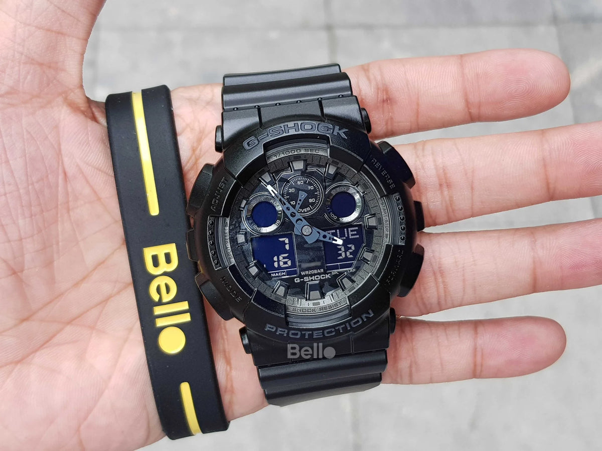 RELOJ G-SHOCK RACING NEGRO CON GRIS G-S-125