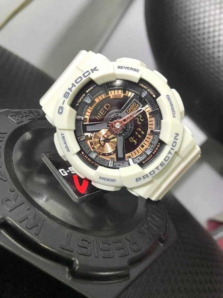 RELOJ G-SHOCK BLANCO ORO ROSA G-S-16