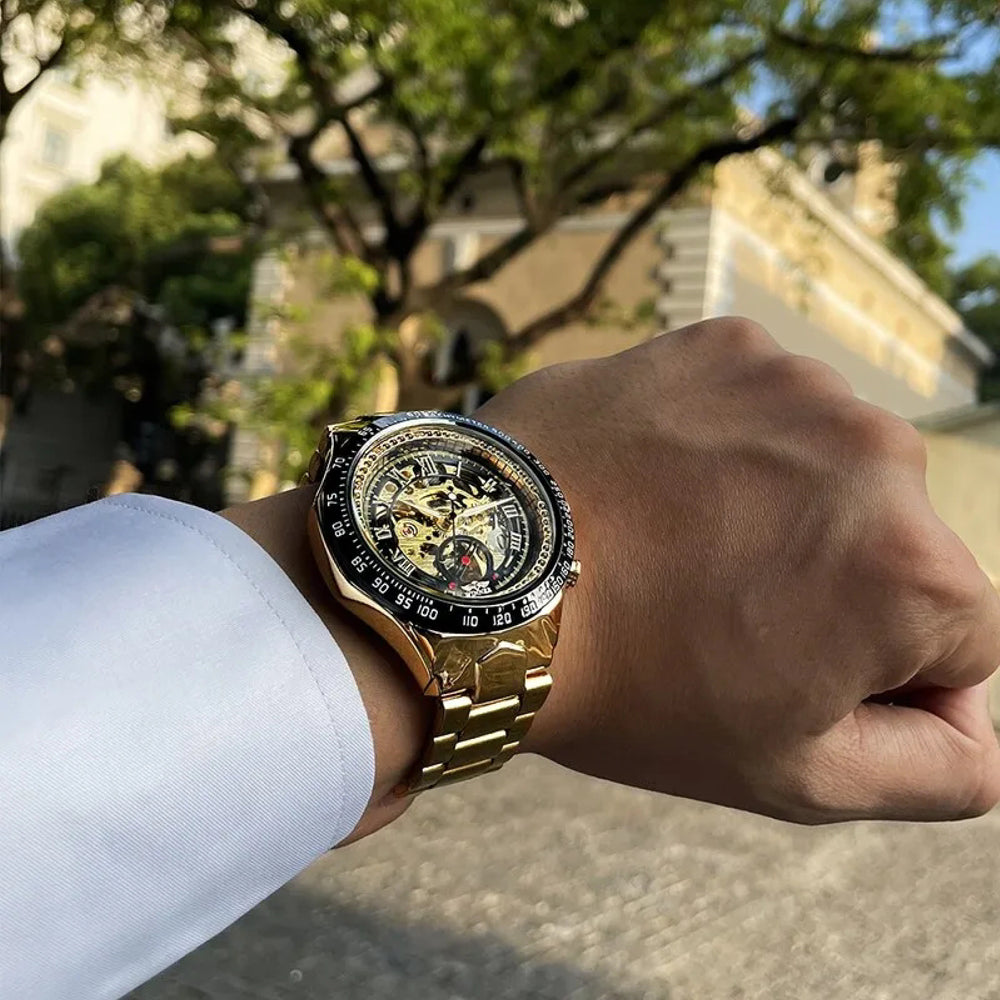 Reloj Winner WIN-2 Hombre Automático Dorado