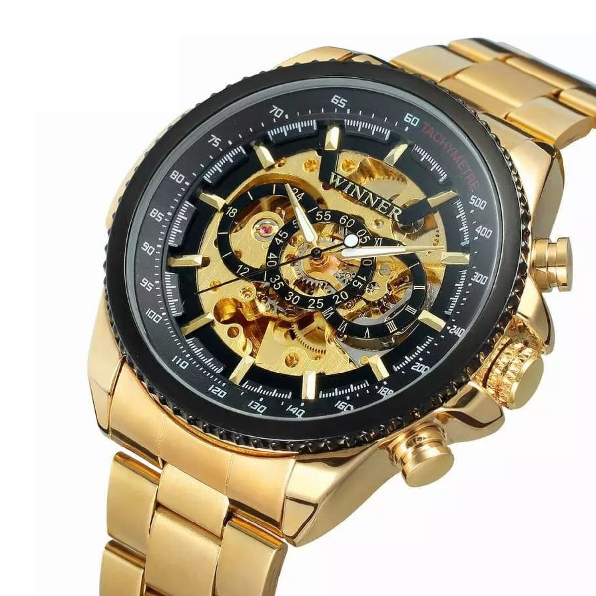 RELOJ WINNER ACERO DORADO WIN-8