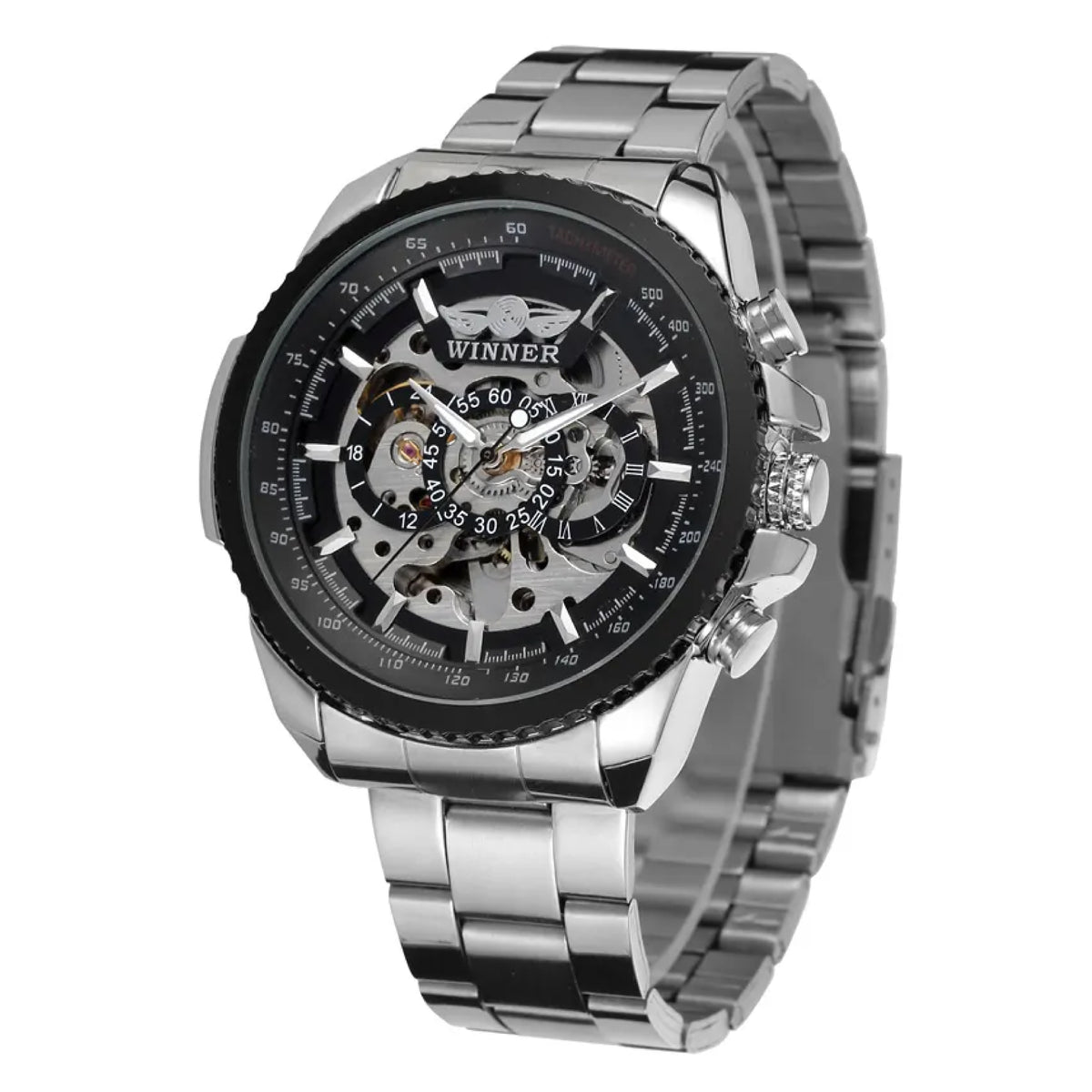 RELOJ WINNER ACERO PLATEADO WIN-9